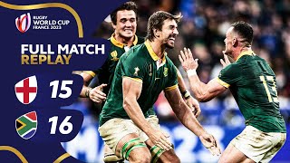 Springboks edge epic semifinal  England v South Africa  Rugby World Cup 2023  Full Match Replay [upl. by Neelon605]