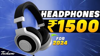 Best Wired Headphones Under 1500 2024⚡ Top Picks⚡ Top 5 Best Gaming Headphones Under 1500 [upl. by Leumek137]