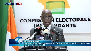 Point de presse relatif au bilan de la phase de recensement de la révision de la liste électorale [upl. by Esila472]