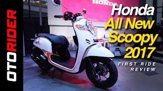 Honda All New Scoopy 2017 First Ride Review  Indonesia  OtoRider [upl. by Ebenezer100]