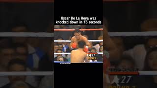 De La Hoya Knockdown In 15 Seconds oscardelahoya boxeo ringside mexico russia uk boxeomx 1k [upl. by Uke]