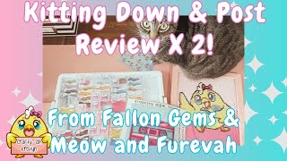 Diamond Painting Post Review And Kit Down X 2  Fallon Gems and Meow and Furevah [upl. by Mabel]