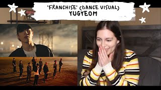 유겸 YUGYEOM  FRANCHISE Dance Visual  Travis Scott Feat Young Thug amp MIA REACTION [upl. by Aiasi228]