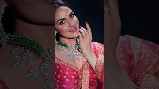 Esha Deol Shines in Ritu Kumar Lehenga amp Malabar Jewelry at Phoenix Mall of Asia [upl. by Litha]