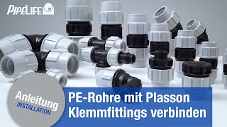 Verbindung von PERohren mit Plasson Klemmfittings [upl. by Nicolle874]