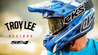 Troy Lee Designs SE4 Polyacrylite Helmet Features  MXstorecomau [upl. by Aleihs]