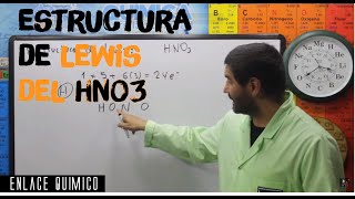 8Enlace Químico 82 Estructura de Lewis del HNO3 [upl. by Borlase141]