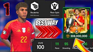 How To Get 100 OVR LAMINE YAMAL  MARKET CRASH  in EA FC Mobile 24 [upl. by Drahnreb]