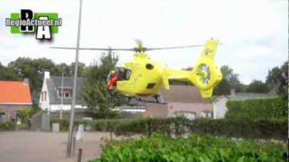 Peuter valt in vijver landing traumahelikopter [upl. by Linc]