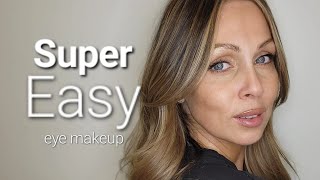 Easy to do eye makeup for Deep Set Eyes tutorial makeupover40 beginner [upl. by Peppard]