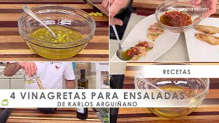 4 VINAGRETAS para ENSALADAS de Karlos Arguiñano 👨🏻‍🍳​ ¿Cuál es vuestra favorita 🥗​ 🍽️​ [upl. by Wende]