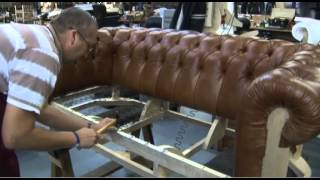 Timeless Chesterfield Sofa being made in our workshop [upl. by Service]