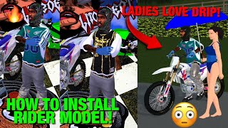 MX BIKES HOW TO INSTALL RIDER MODEL TUTORIAL FREE REAL DRIP 🤯 [upl. by Ydrah]