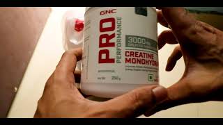 GNC Pro Performance Creatine Monohydrate 3000 mg  250gm Unflavored [upl. by Tikna]