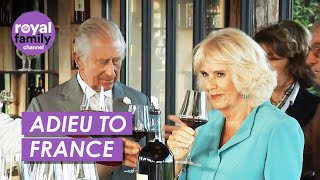 King and Queen Bid Farewell to France With a Glass of Wine [upl. by Scottie]