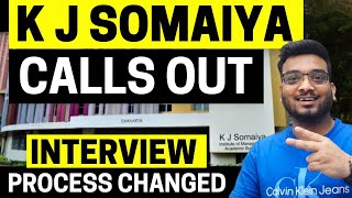 KJ Somaiya Calls Out 2024  Cut Offs Revealed Interview Process Changed  Highest Package 2566 LPA [upl. by Raines]