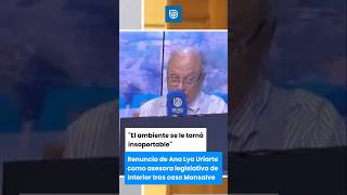 Renuncia de Ana Lya Uriarte como asesora legislativa de Interior tras caso Monsalve [upl. by Rizika]