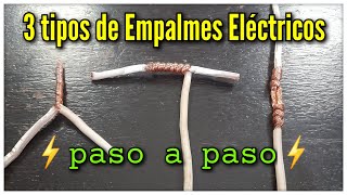 ¿ Cómo hacer EMPALMES ELÉCTRICOS de forma correcta  ⚡Curso básicos de Empalmes de CABLE ELÉCTRICO ⚡ [upl. by Asirehc767]