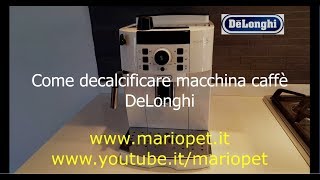 Come decalcificare macchina caffè DeLonghi Magnifica S [upl. by Yaakov]