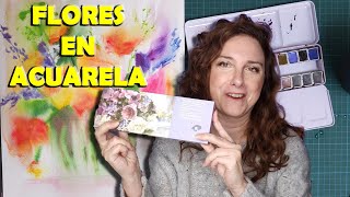 5 CONSEJOS para PINTAR FLORES en ACUARELA Pruebo la nueva paleta floral de PAUL RUBENS [upl. by Aleris]