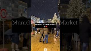 Snowy Munich Christmas Market Munich [upl. by Gussie]