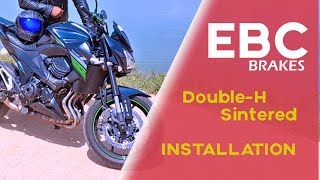 EBC DoubleH Brakes DIY Install  Kawasaki Z800  amp Rotor Noise Demo [upl. by Chaker]