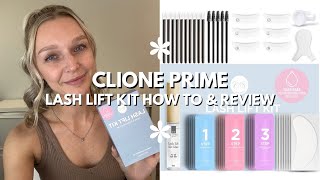 Clione Prime DIY Lash Lift Kit How To Video amp Review [upl. by Masson]