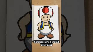 Drawing Toad 😎 from Mario art toad mario drawing [upl. by Nide]