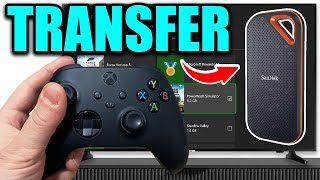 How to TRANSFER Games to External Hard Drive on Xbox Series XS [upl. by Elianore]