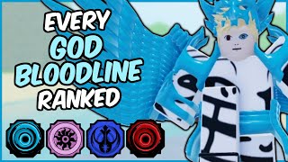 Every GOD Bloodline RANKED From WORST To BEST  Shindo Life Bloodline Tier List [upl. by Norok]