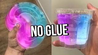 Testing VIRAL NO GLUE SLIMES How to make DIY NO GLUE slimes WATER SLIME amp 1 ingredient slime [upl. by Ennahgiel]