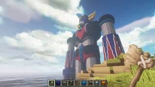 GOLDORAK ET LE TRANSFERT DACTARUS UFO GRENDIZER CHUTE IN SUR MINECRAFT [upl. by Bertasi]