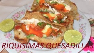 RECETA DE RICAS QUESADILLAS DE PESCADO  LOS ANGELES COCINAN [upl. by Older80]