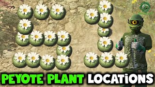 UPDATED All 51 Land Peyote Plant Locations GTA Online [upl. by Tonkin]