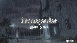 Crystal Castles  Transgender lyrics  slowed reverb [upl. by Sale789]