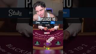 Cabrzy MISSCLICK and DOUBLES his BET ON BLACKJACK gamble slotmachine slot stakecasino [upl. by Thevenot]