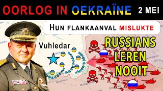 02 mei Epische Mislukking Russische Flankaanval op Vuhledar Stort In [upl. by Aihtenak637]