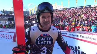 Mens Alpine Skiing World Cup Wengen Switzerland Mens Downhill 2024 Run 1 [upl. by Htebiram]