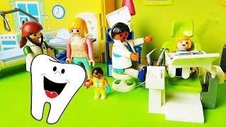 Rodzinka Playmobil po polsku  Wizyta Tomka u Dentysty  zabawki bajki dla dzieci [upl. by Eugenia167]