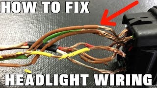 How To Replace Headlight Wiring [upl. by Kelwin]