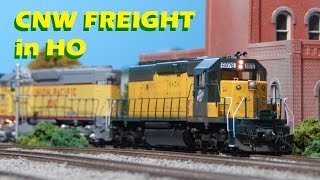 CNW Freight in HO [upl. by Arries]