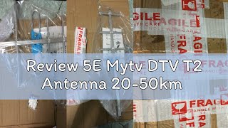 Review 5E Mytv DTV T2 Antenna 2050km [upl. by Eilyak]