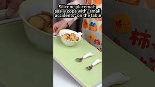 Silicone placemat easily cope with quotsmall accidentsquot on the table Kitchen essentials [upl. by Nnaycnan769]