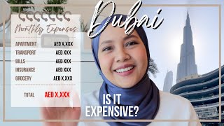 COST OF LIVING IN DUBAI  monthly expenses in Dubai for couple [upl. by Laurella]