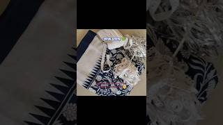 Designer mulmul shari charulata creative customized trending designersaree [upl. by Emelen401]