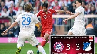 Aufstellung  FC Bayern vs Hoffenheim  2932014 [upl. by Reteid458]