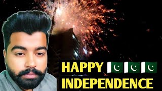 Happy Independence Day  Fireworks In Islamabad 🇵🇰🏳️ [upl. by Airamas]