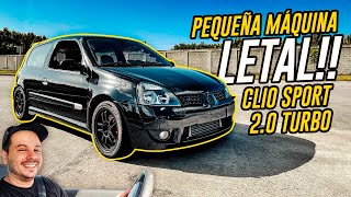 ¡PEQUEÑO PERO LETAL  Renault CLIO SPORT 20 F4R TURBO Tuning  PRUEBA EN CALLE [upl. by Joelie]