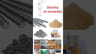 density of building materials civilengineering construction density [upl. by Robin300]