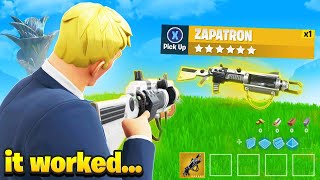 SECRET Gun In Fortnite Season 6 Zapatron Is Back [upl. by Anileh627]